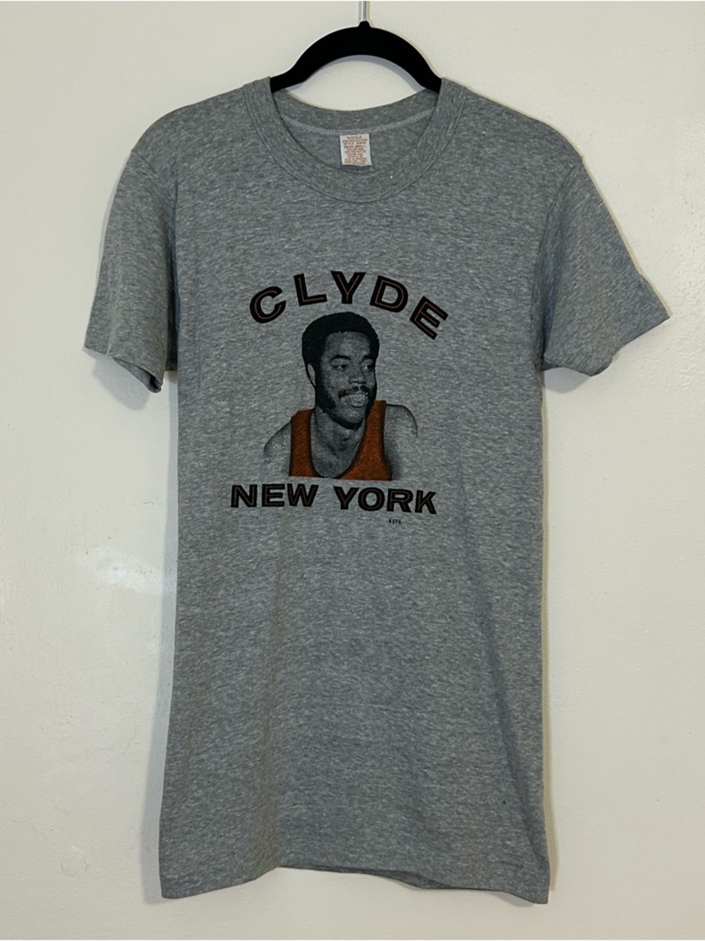 Vintage Clyde New York Gray Graphic Tee